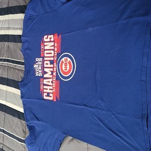 Mens xxl majestic chicago cubs 2016 world series short sleeve t shirt